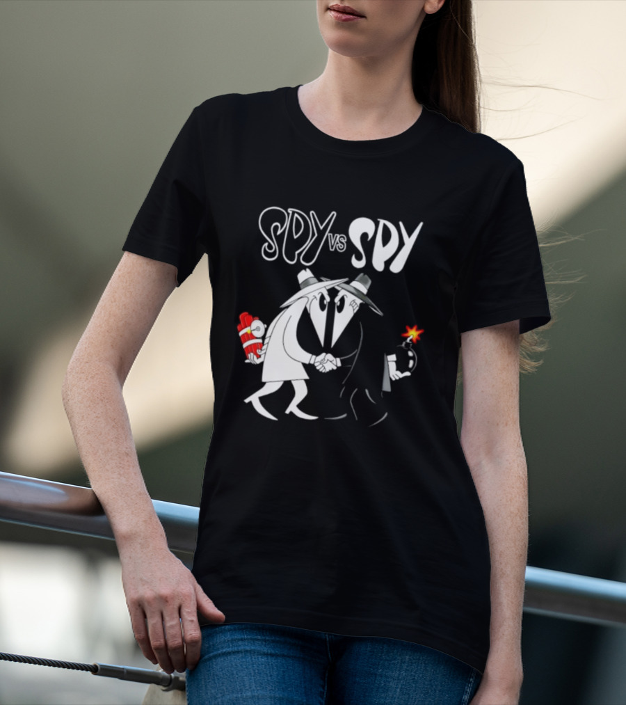 Spy Vs Spy Mad Magazine Comic Strip Cold War Classic Characters Showdown T-Shirt