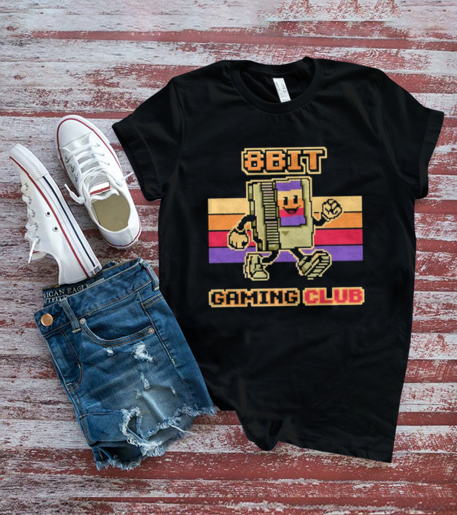 8 Bit Gaming Club Retro NES Video Games T-Shirt