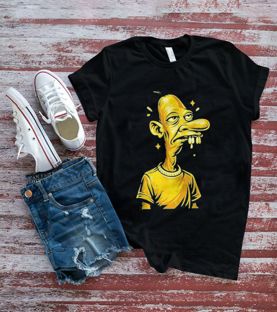 Neegy Manny Gold Statue Cartoon Character Original T-Shirt