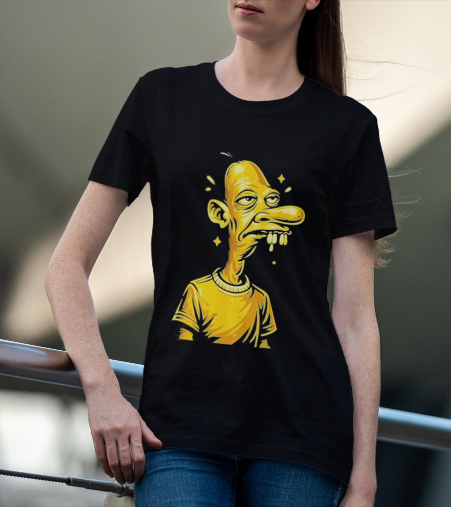 Neegy Manny Gold Statue Cartoon Character Original T-Shirt