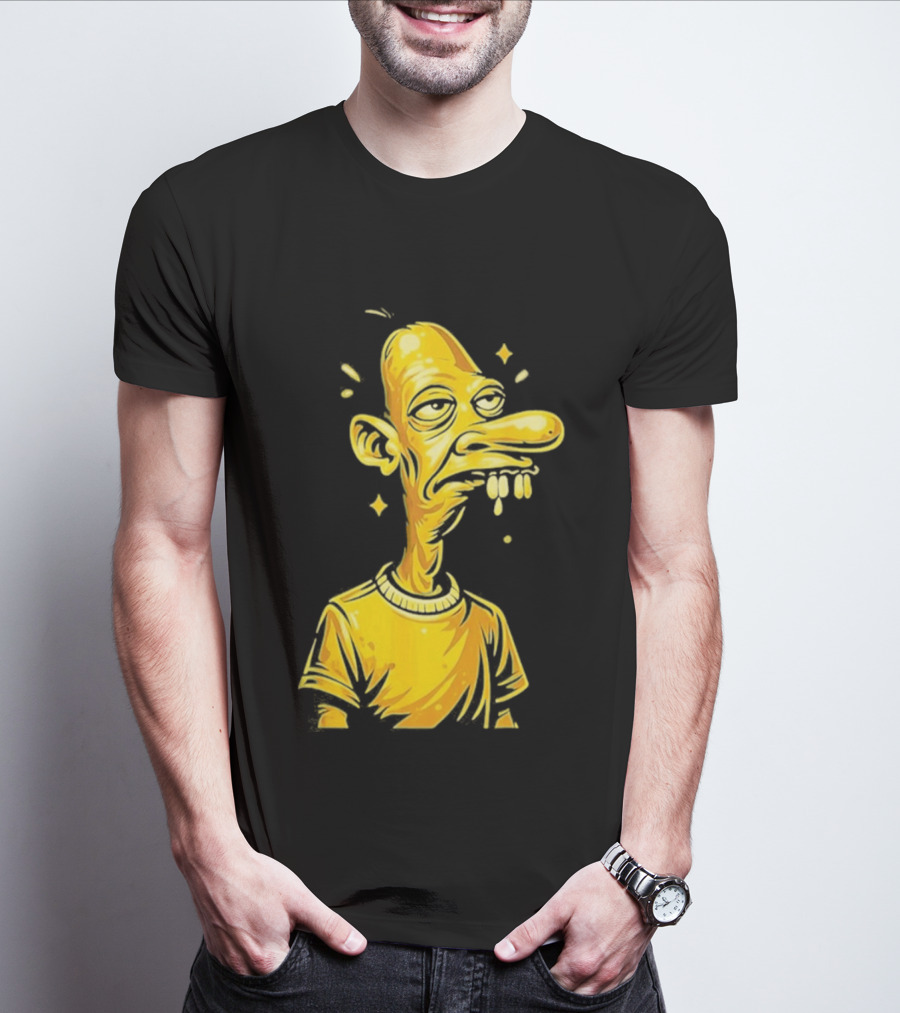 Neegy Manny Gold Statue Cartoon Character Original T-Shirt