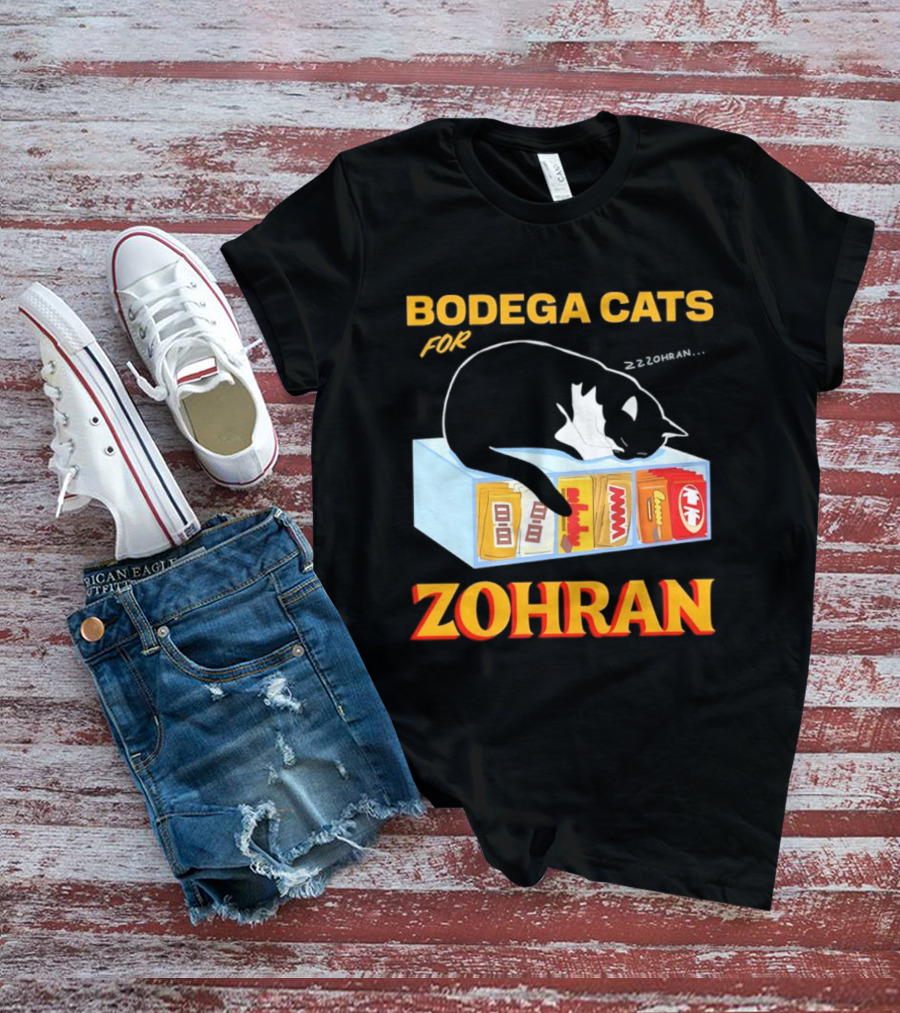 Bodega Cats For Zohran Cat Snack Kitty ZZZohran T-Shirt