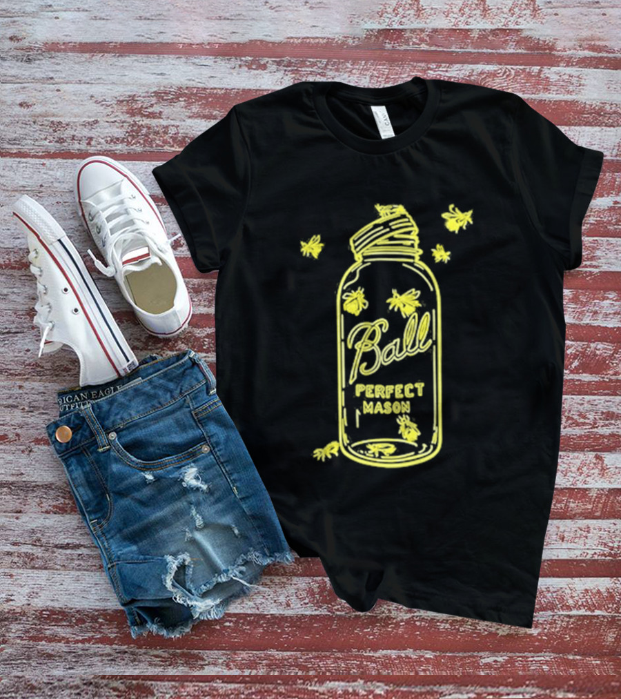 Ball Perfect Mason Jar Firefly Glow T-Shirt