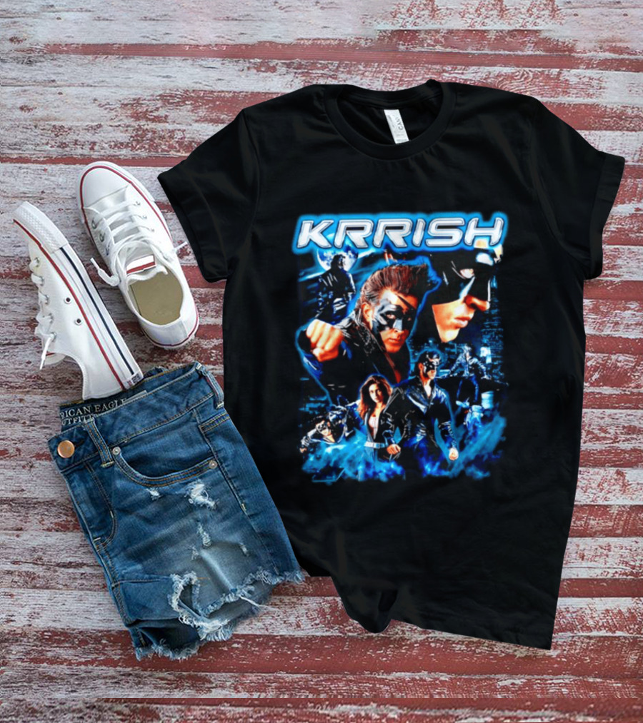Krrish Hrithik Roshan Bollywood Movie Action Adventure Superhero T-Shirt