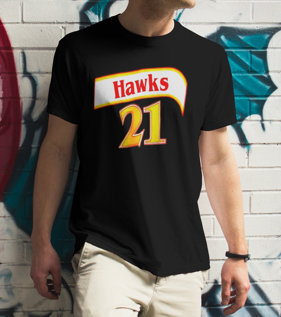 Hawks 21 Basketball Jersey NBA Team Edition T-Shirt