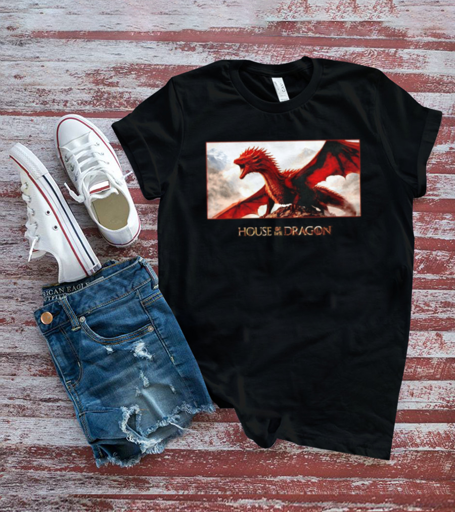 House Of The Dragon Caraxes War Memorial Mountains Scene T-Shirt