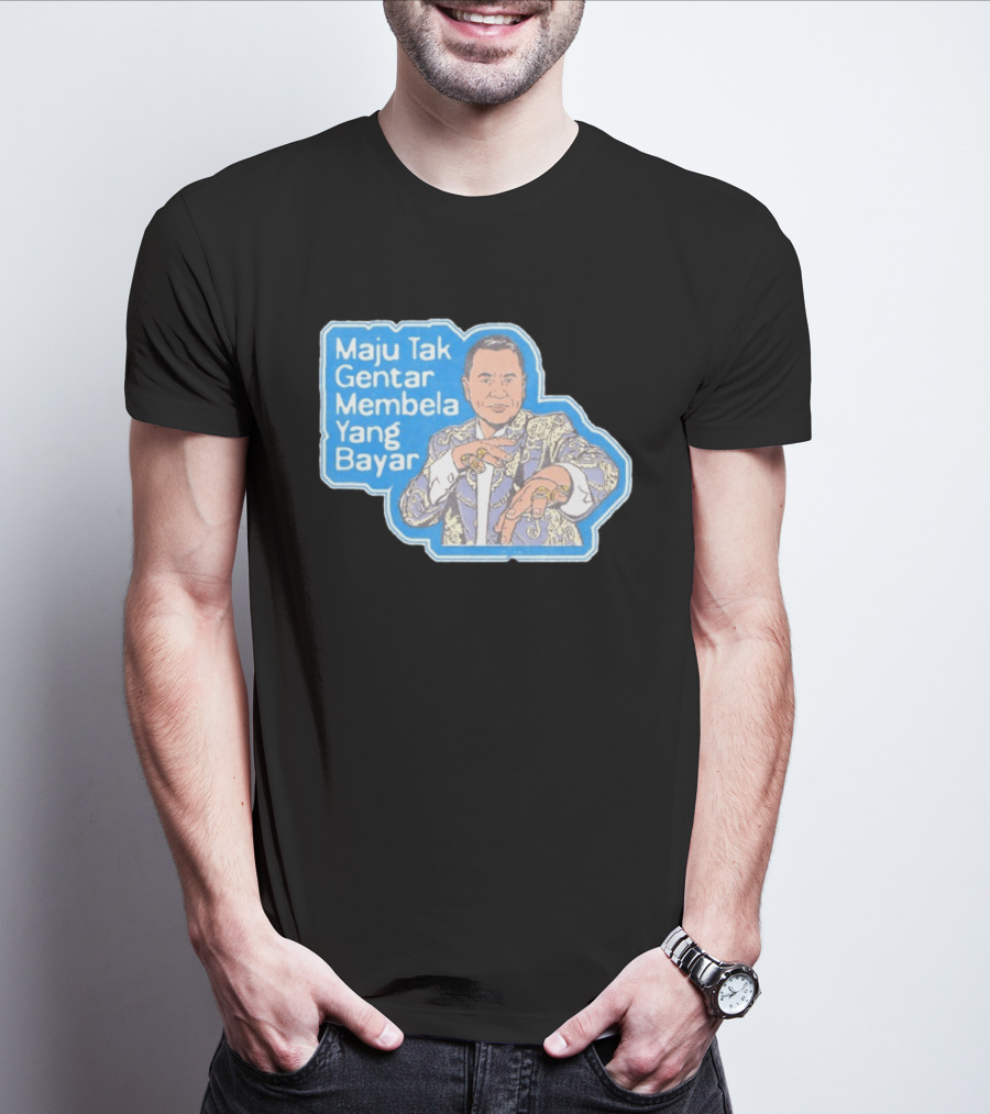 Maju Tak Gentar Membela Yang Bayar Indonesia Iconic Suit Pose T-Shirt