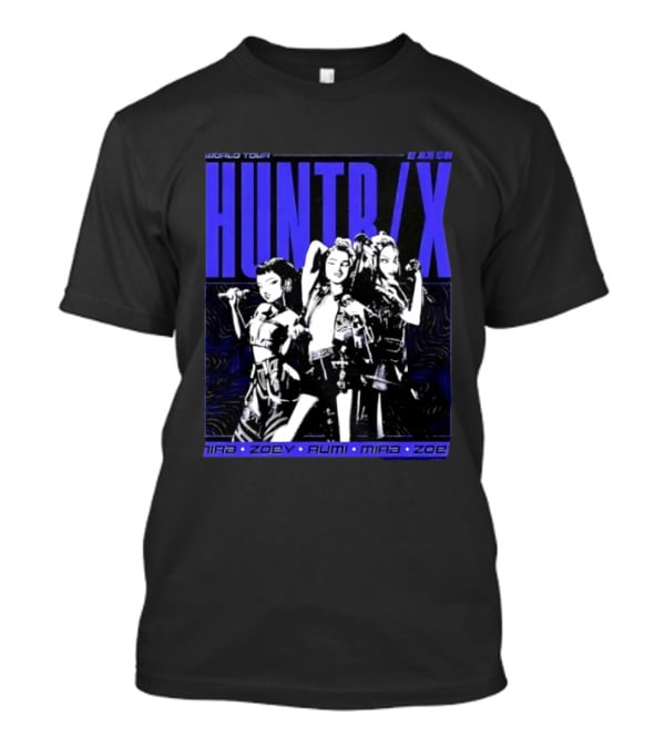 HUNT X World Tour Nira Zoey Rumi Mira Zoe Blue T-Shirt