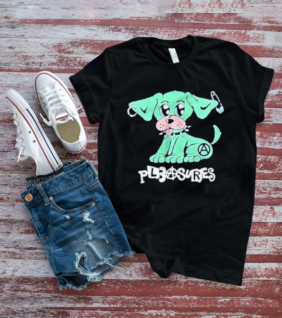 Pleasures Ruff Neon Dog Safety Pin T-Shirt