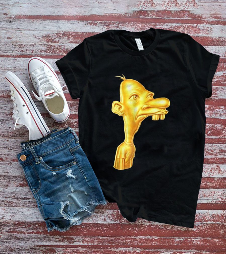 Neegy Meme Cartoon Golden Head T-Shirt
