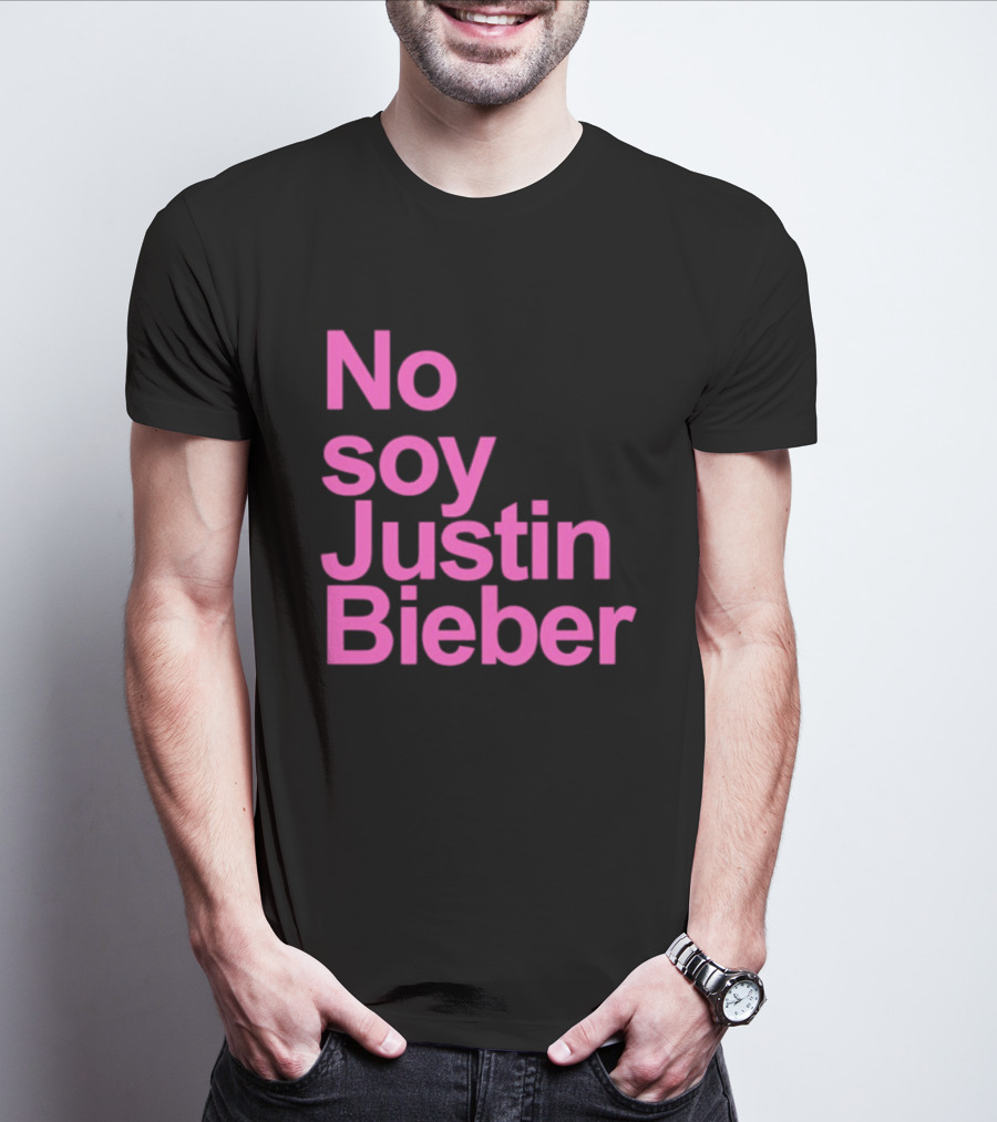 No Soy Justin Bieber Pop Music Celebrity Merchandise T-Shirt