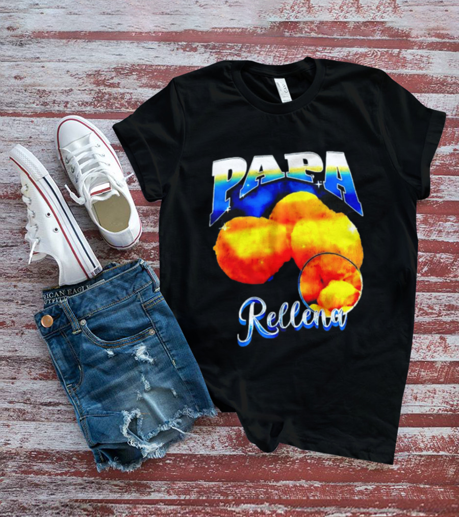 Papa Rellena Bold Text Potato Dish T-Shirt