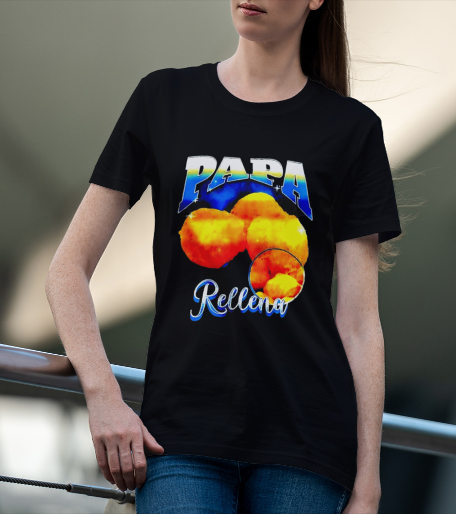 Papa Rellena Bold Text Potato Dish T-Shirt