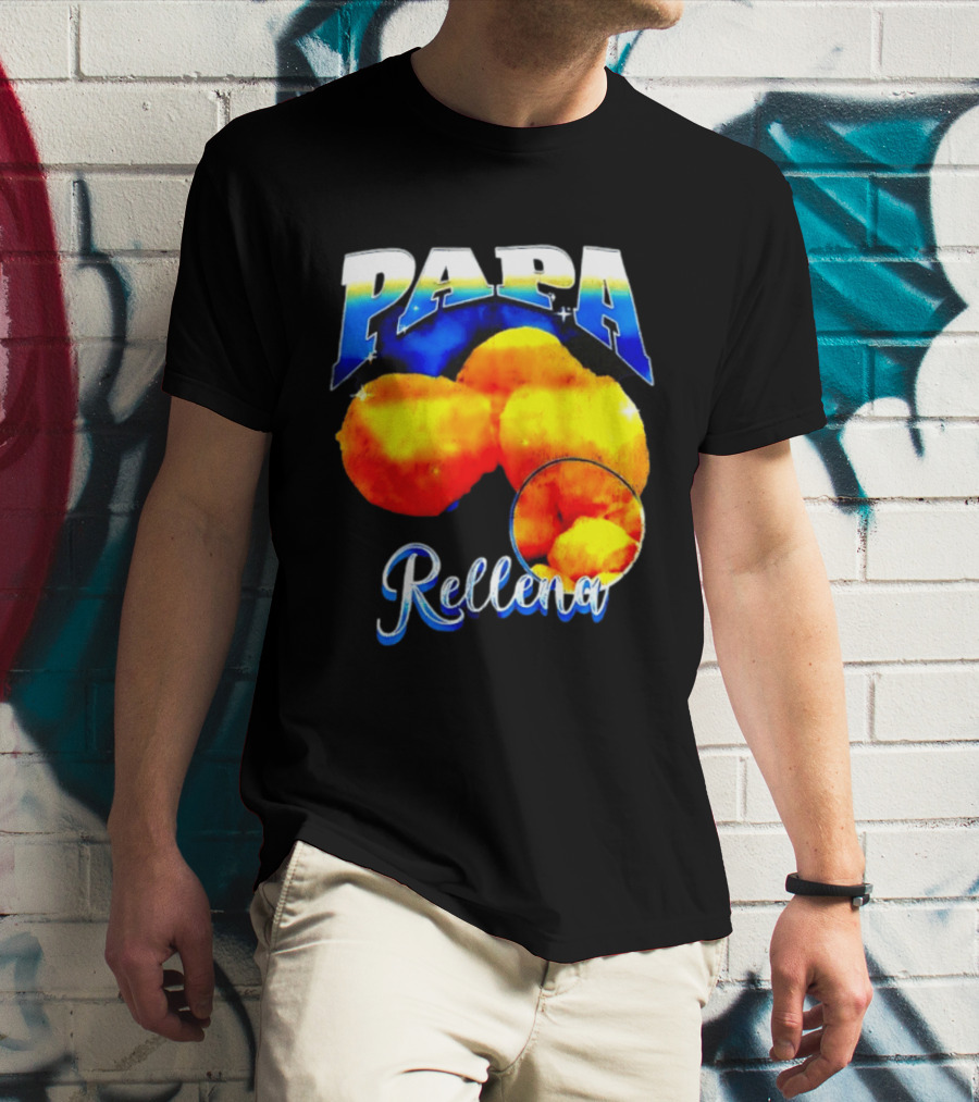 Papa Rellena Bold Text Potato Dish T-Shirt