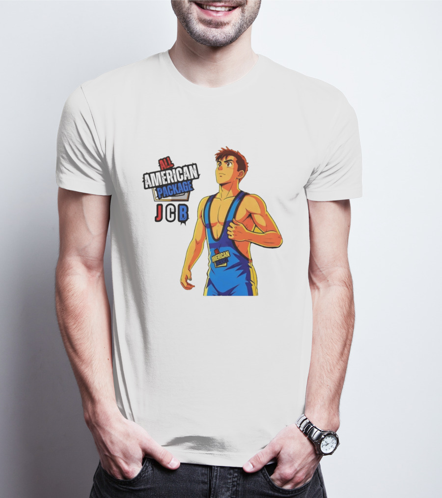 All American Package JCB Anime Wrestler T-Shirt
