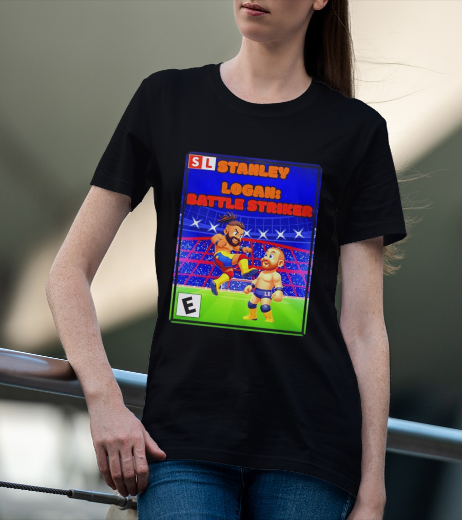 Stanley Logan Battle Striker Wrestling Game Cover T-Shirt