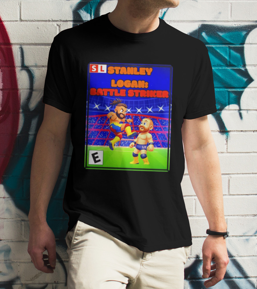Stanley Logan Battle Striker Wrestling Game Cover T-Shirt