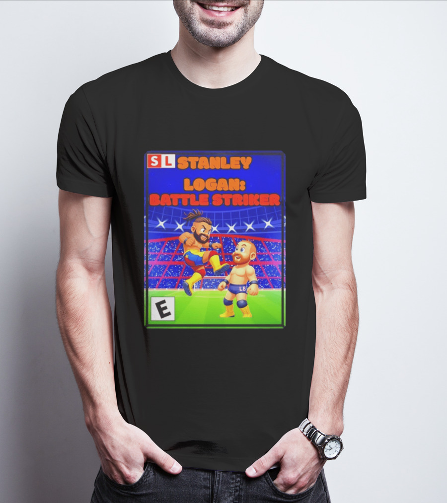 Stanley Logan Battle Striker Wrestling Game Cover T-Shirt