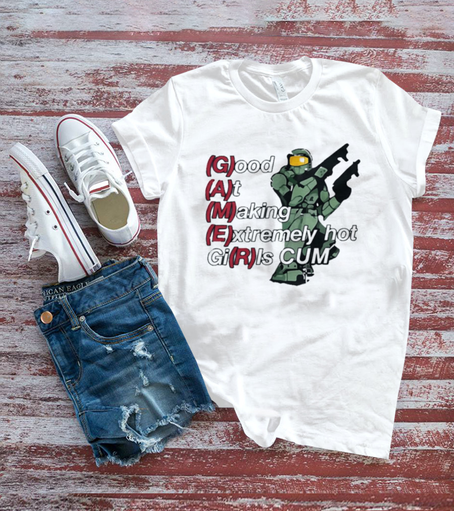 Good At Making Extremely Hot Girls Come Halo Gaming T-Shirt