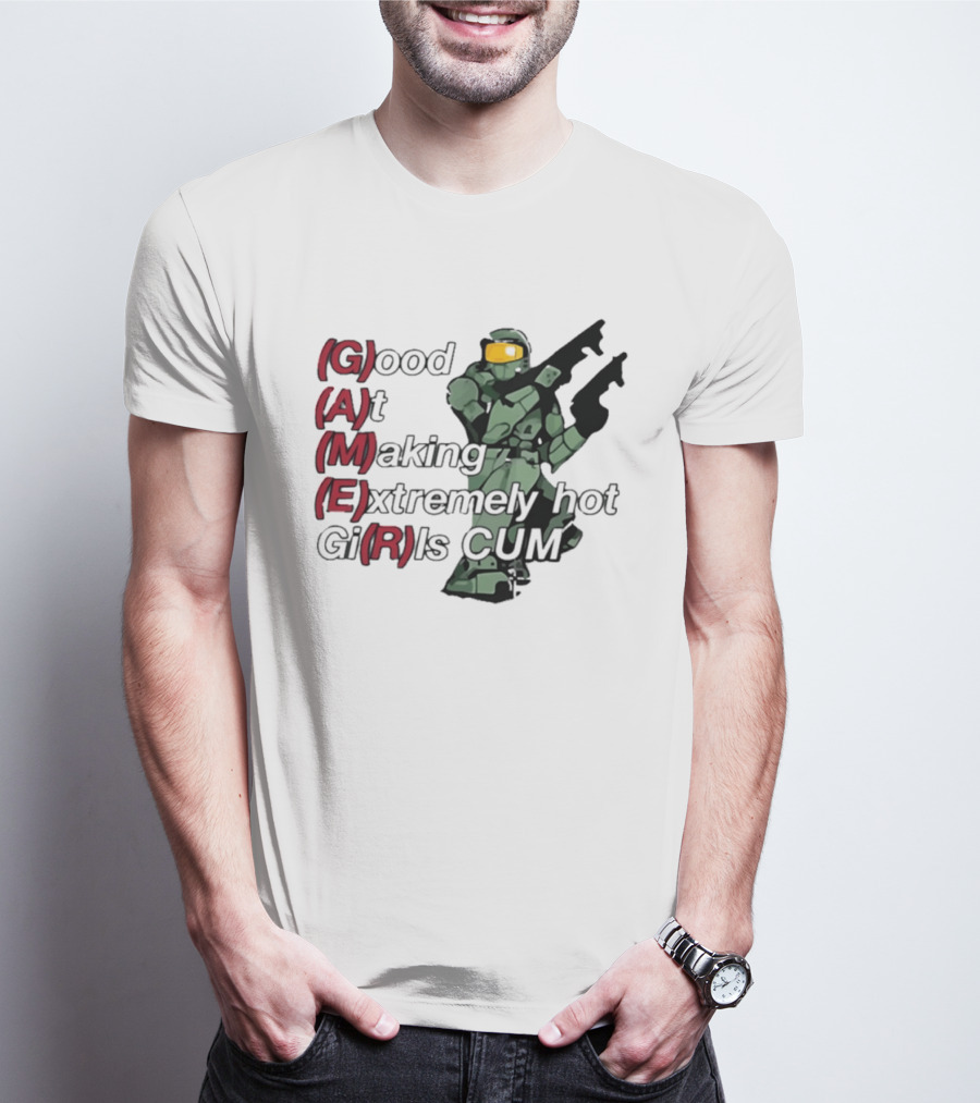 Good At Making Extremely Hot Girls Come Halo Gaming T-Shirt