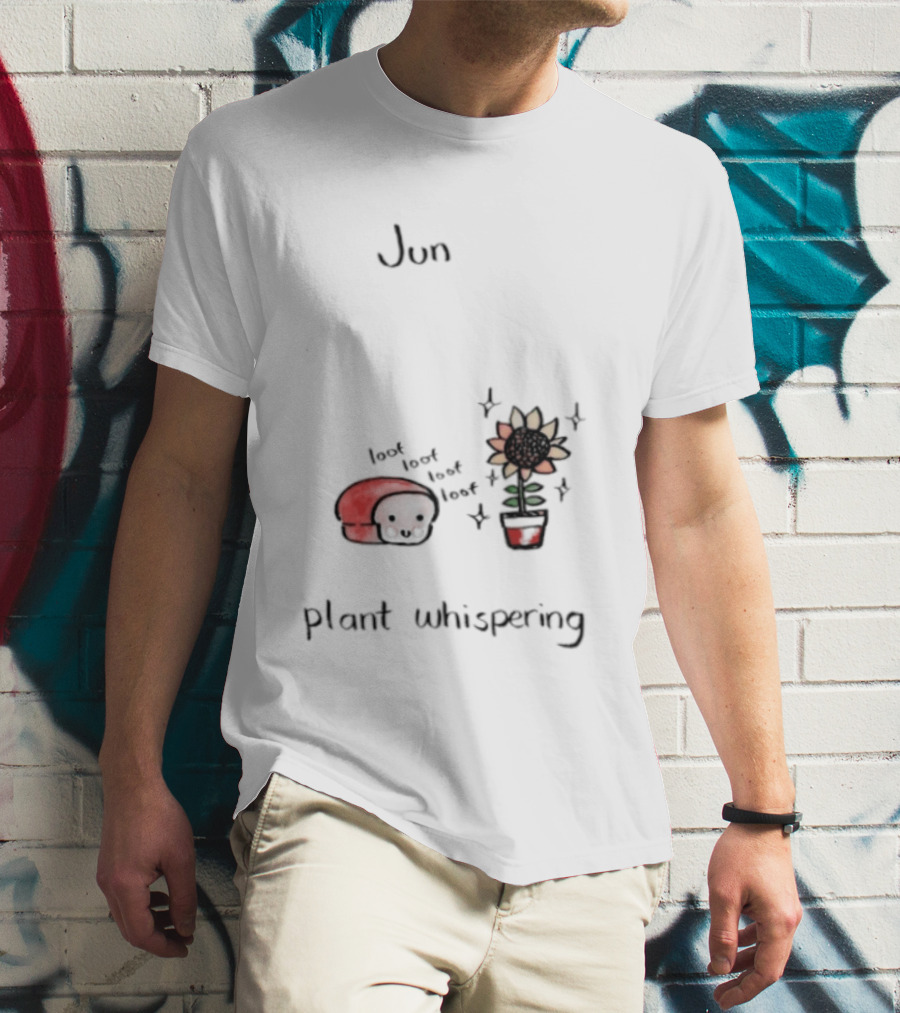 Jun Plant Whispering Bread Sunflower Loof Visual T-Shirt
