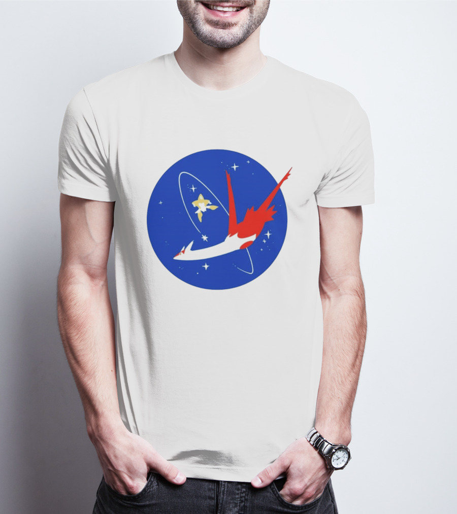 Latias Jirachi Cosmic Voyage In Space T-Shirt