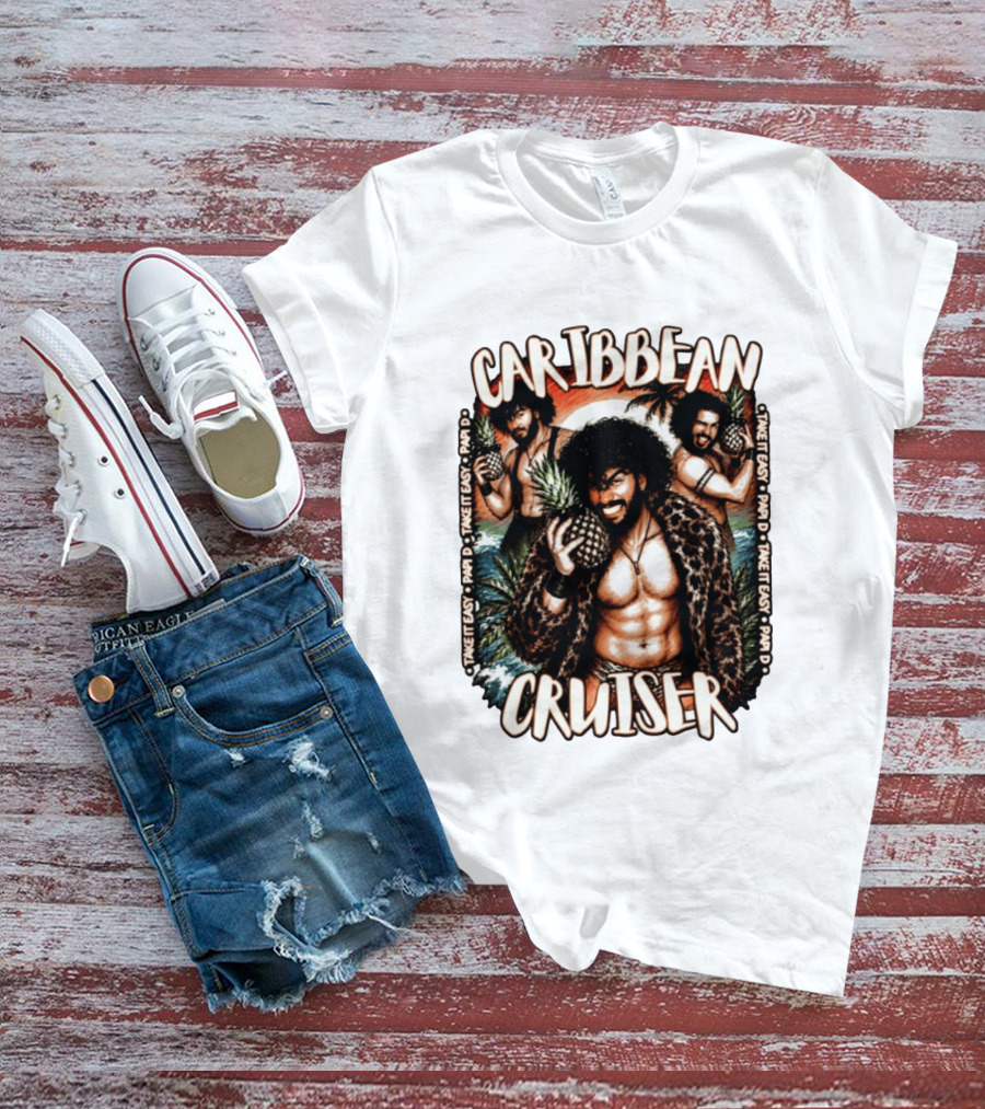 Caribbean Cruiser Papi D Take It Easy Pineapple T-Shirt