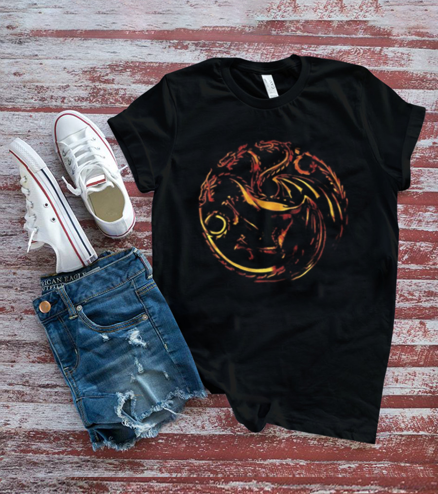 House Of The Dragon Fire Will Reign Targaryen Sigil Two Sided T-Shirt