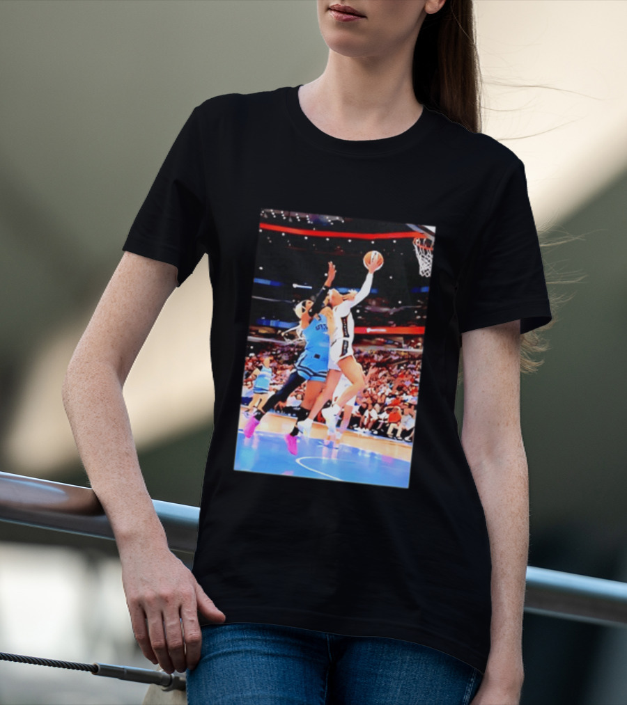 Caitlin Clark Indiana Fever Gameplay Action WNBA Basketball Competition T-Shirt