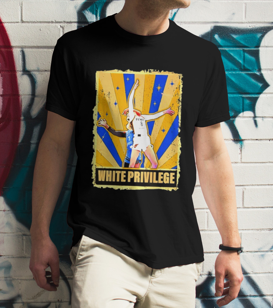 Caitlin Clark Indiana Fever WNBA White Privilege T-Shirt