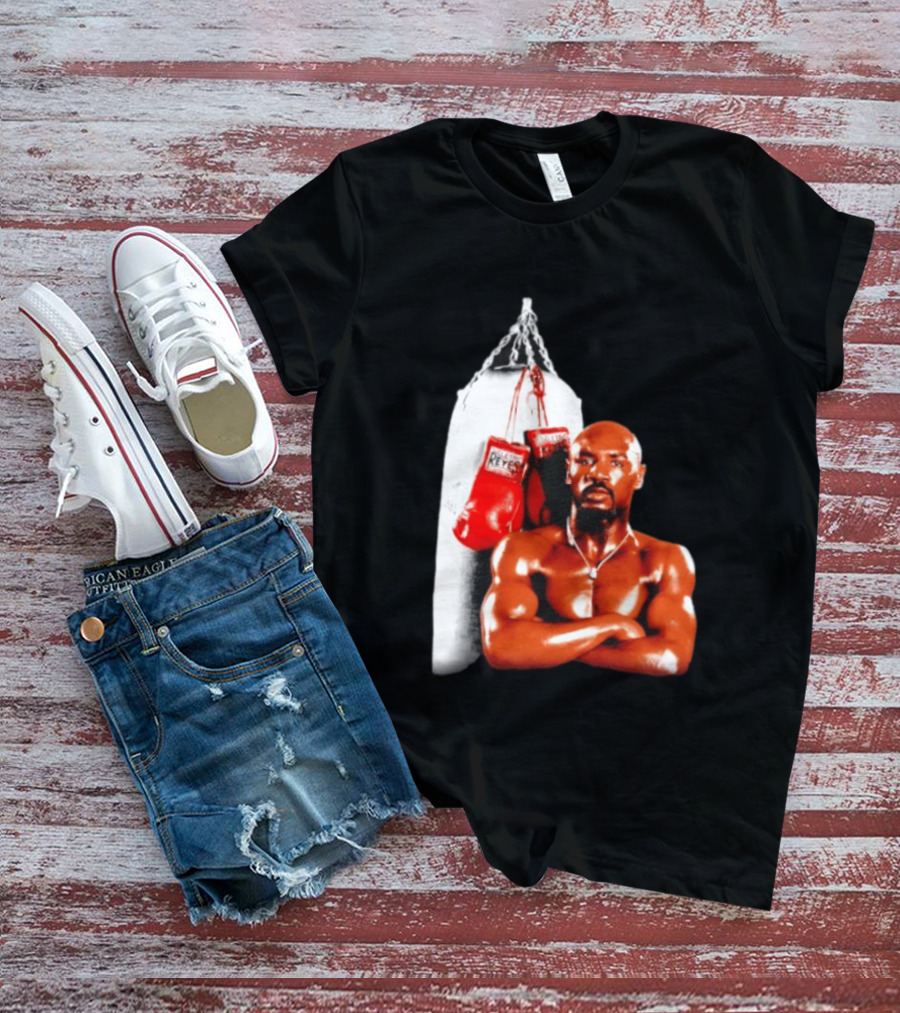 Marvelous Marvin Hagler With Cleto Reyes Boxing Gloves Iconic Champion T-Shirt
