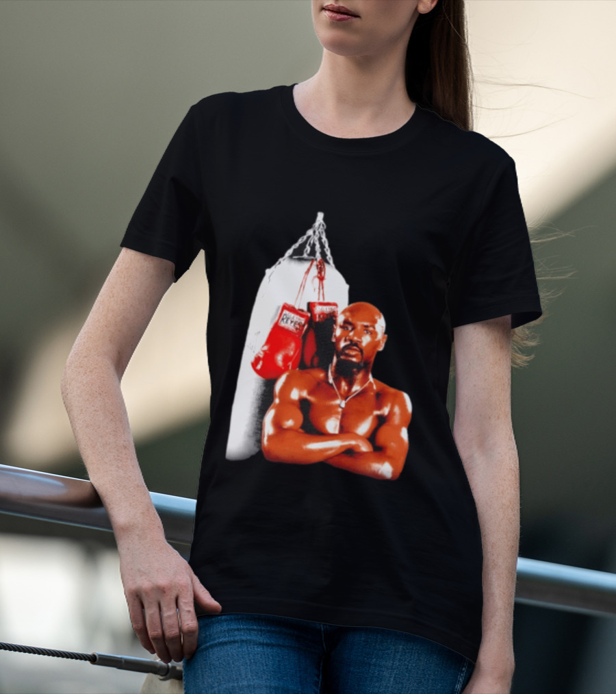 Marvelous Marvin Hagler With Cleto Reyes Boxing Gloves Iconic Champion T-Shirt