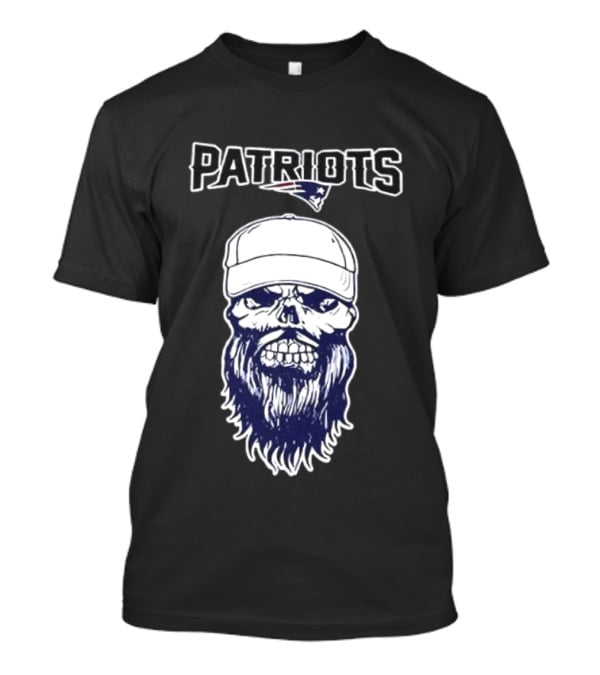 New England Patriots Luke Combs Skull Gillette Stadium Two Sided T-Shirt
