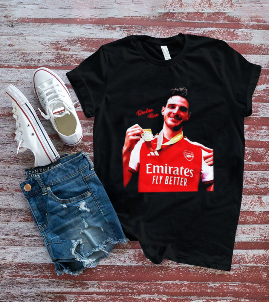 Declan Rice Arsenal Premier League Winner 2026 Emirates Fly Better T-Shirt