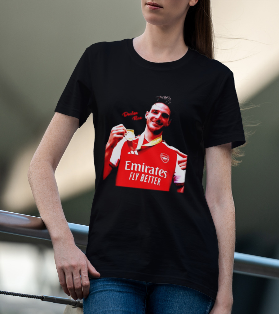 Declan Rice Arsenal Premier League Winner 2026 Emirates Fly Better T-Shirt
