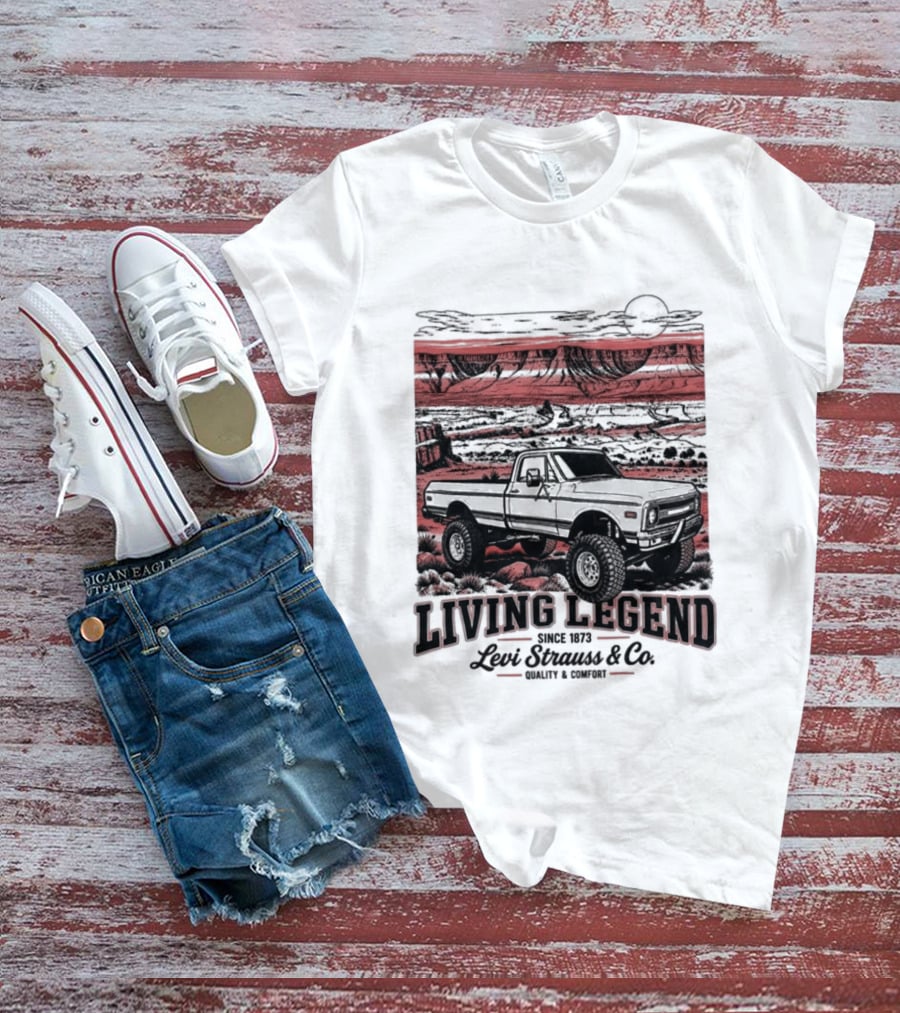 Living Legend Lewis Bros Motor Co Four Wheel Drive Trail Racing Adventure T-Shirt