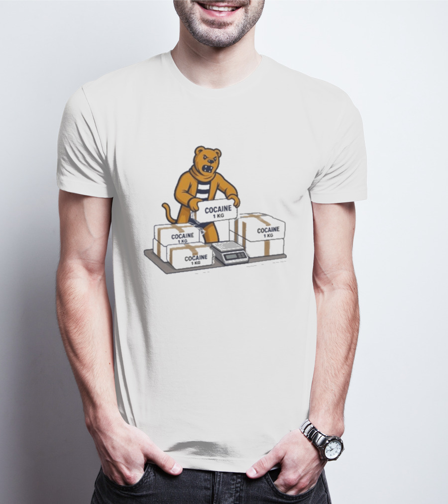 Penn State Cocaine 1kg Bear Weighing Parcels T-Shirt