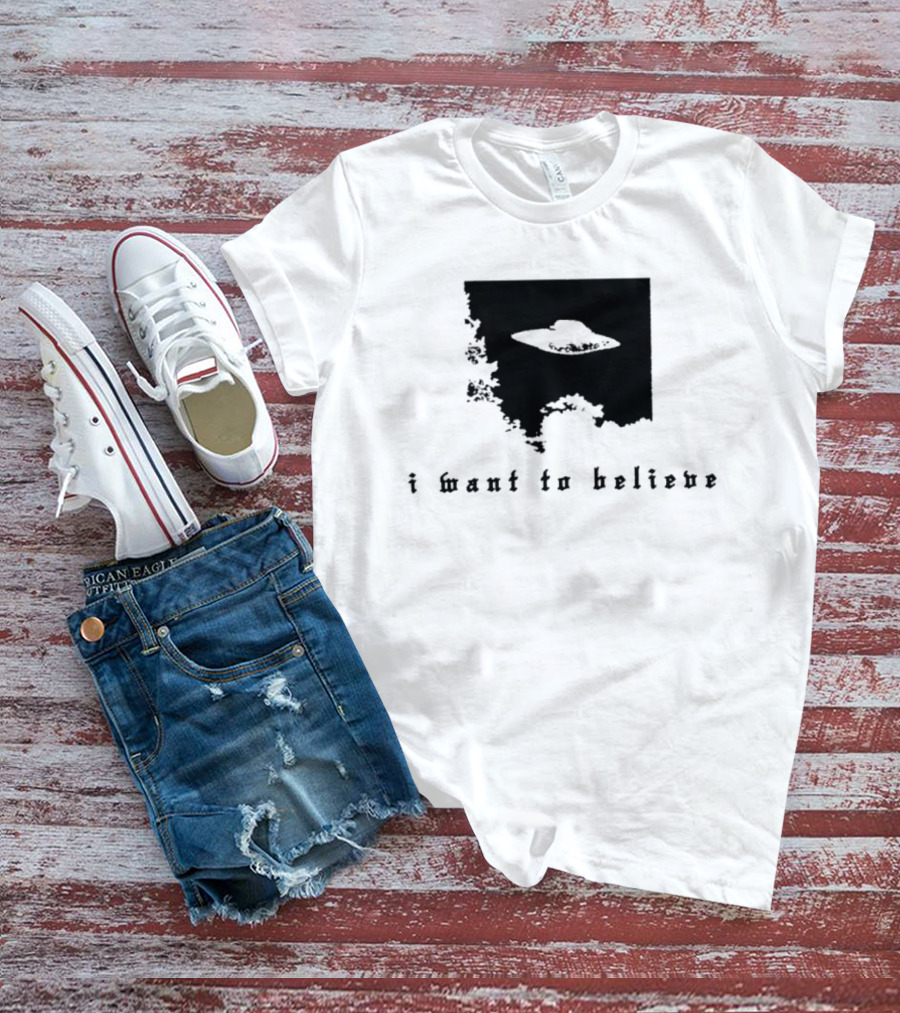 I Want To Believe UFO The X Files Alien T-Shirt