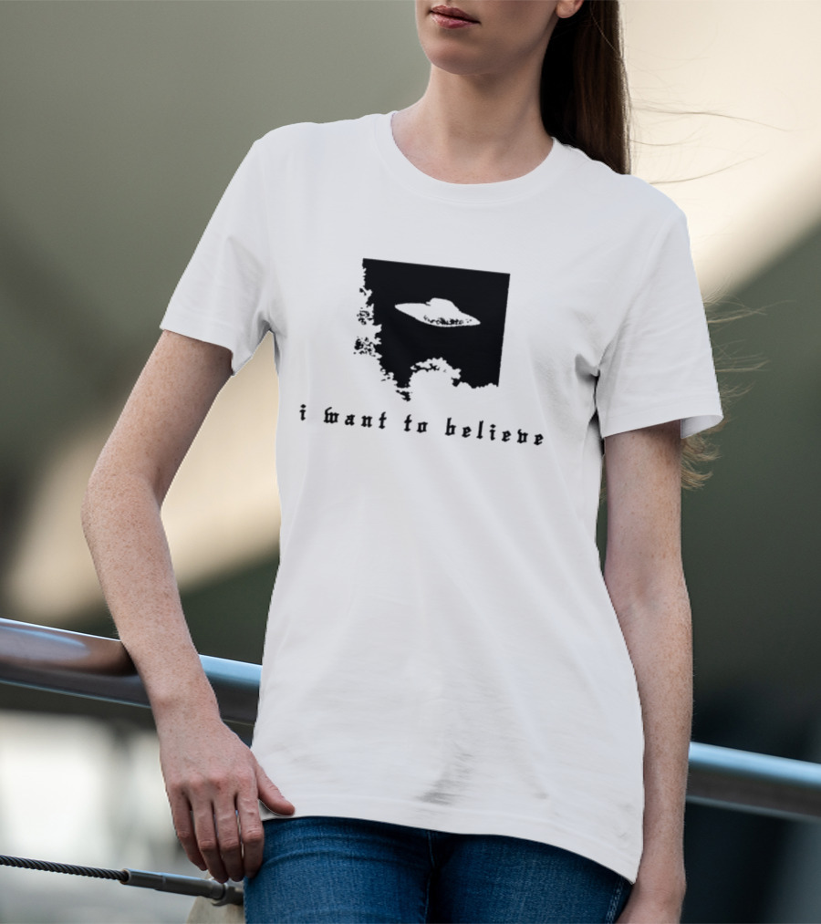 I Want To Believe UFO The X Files Alien T-Shirt