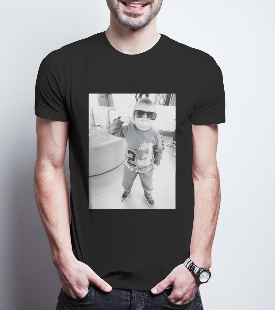Hasbulla Hasbik Photo 23 Track And Field Black And White T-Shirt