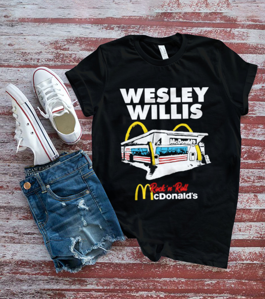 Wesley Willis Rock 'n' Roll McDonald's Vintage Fast Food T-Shirt
