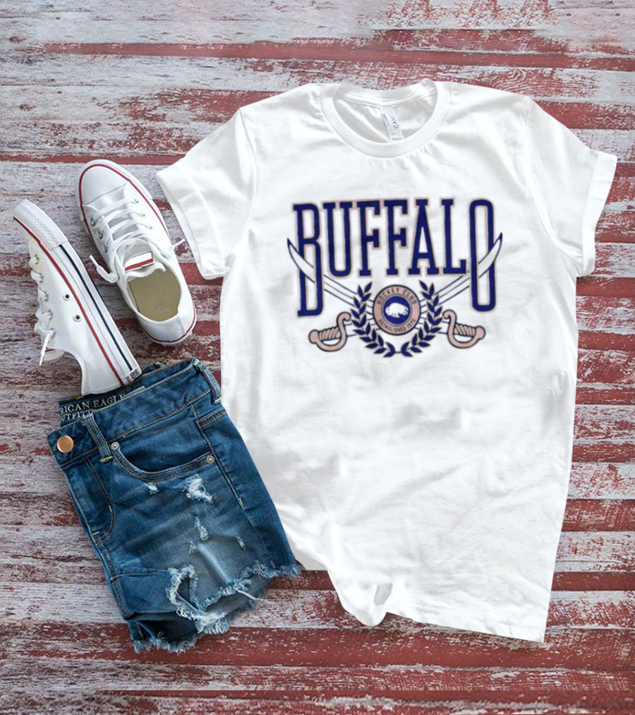 Buffalo Sabres Hockey Club Established 1970 NHL Retro Team T-Shirt
