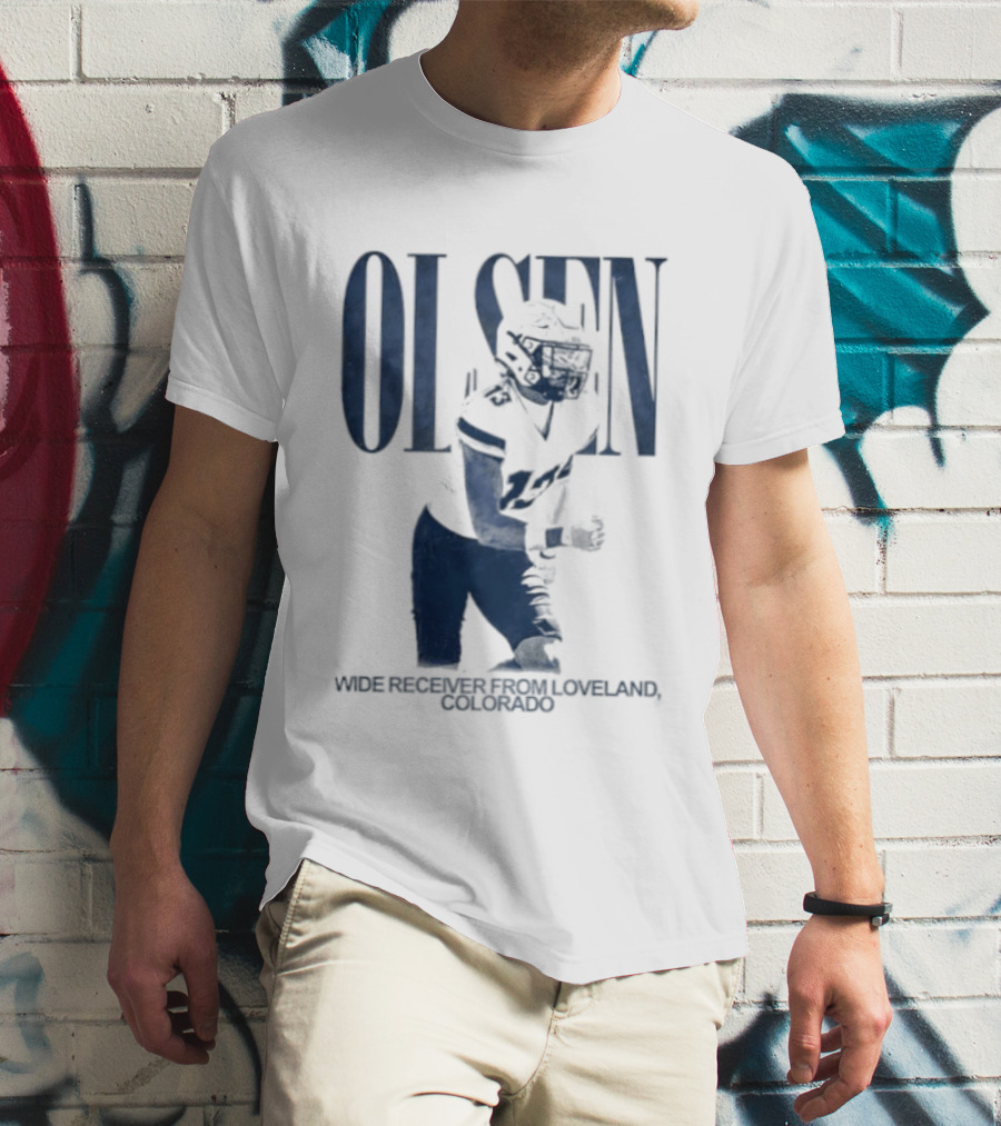 Olsen Wide Receiver Loveland Colorado Player Football T-Shirt