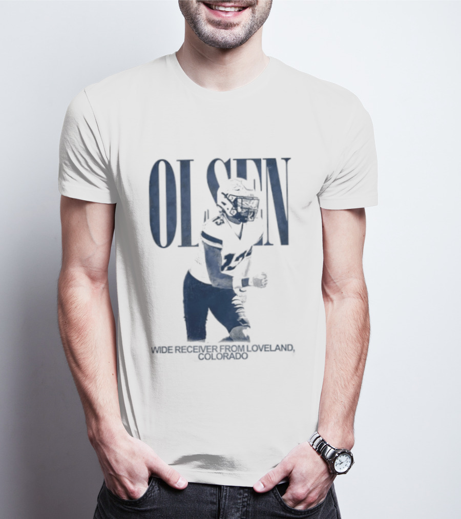 Olsen Wide Receiver Loveland Colorado Player Football T-Shirt