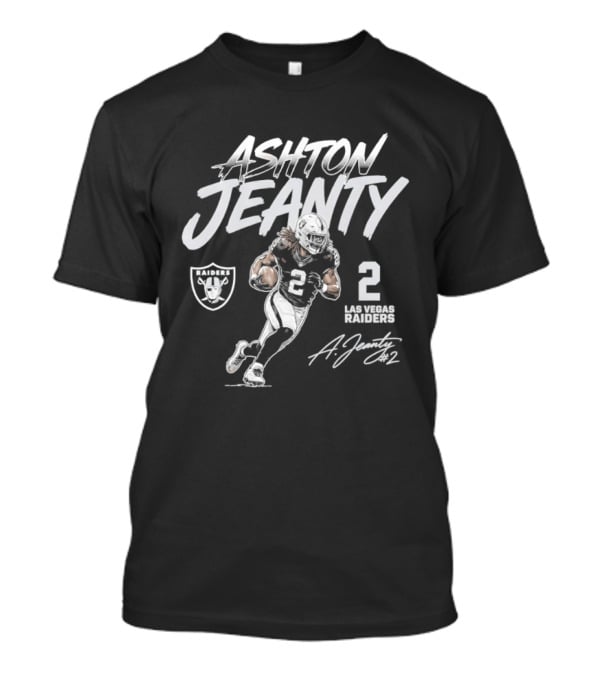 Ashton Jeanty 2 Las Vegas Raiders Signature Pose 2026 T-Shirt