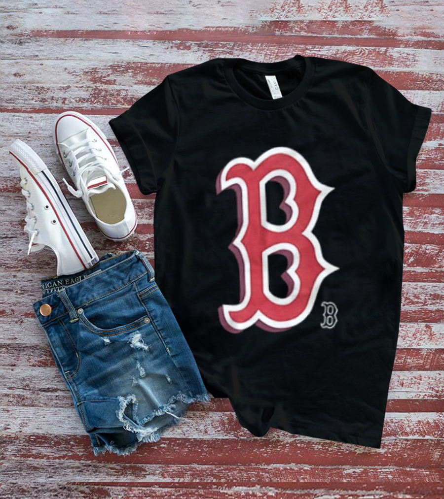 Boston Red Sox Cartoon B Two Sided T-Shirt