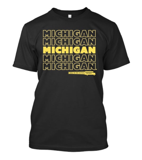Bussin' X Michigan Hail To The Victors The Boys Michigan Wolverines Fans T-Shirt