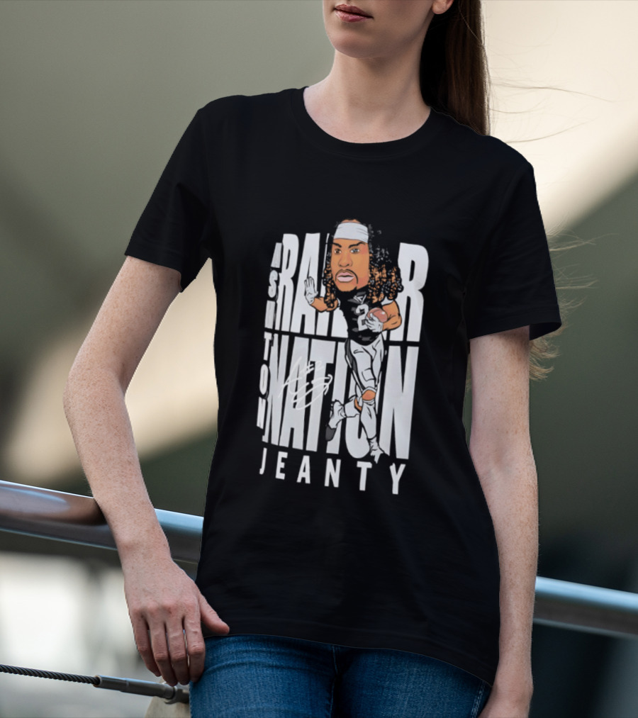 Las Vegas Raiders Raider Nation Ashton Jeanty Caricature T-Shirt