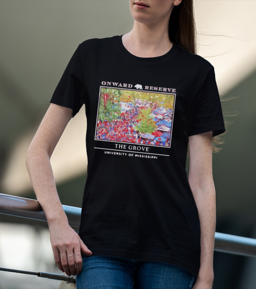 Onward Reserve The Grove University Of Mississippi Tailgate Scene T-Shirt