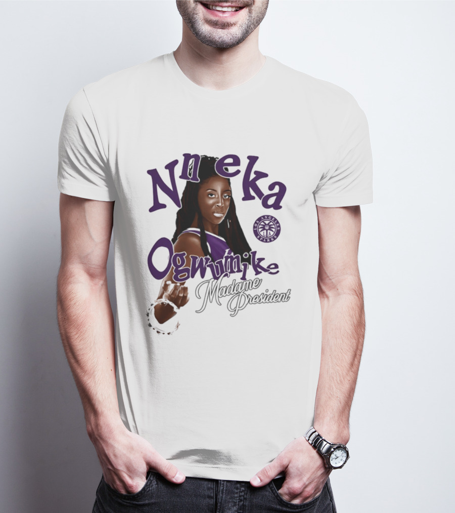 Nneka Ogwumike Madame President Los Angeles Sparks T-Shirt